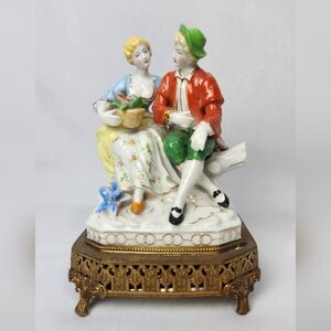 Vintage Porcelain Delicate Figurine Hand Painted